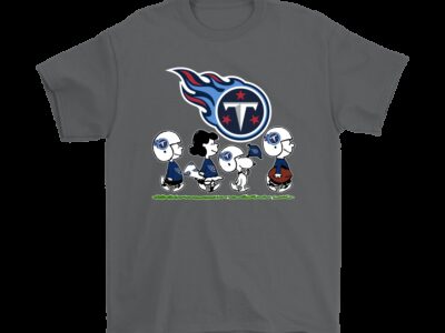 Peanuts Snoopy Football Team With The Tennessee Titans NFL Shirts