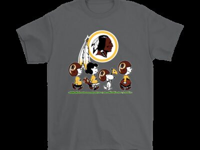 Peanuts Snoopy Football Team With The Washington Redskins NFL Shirts