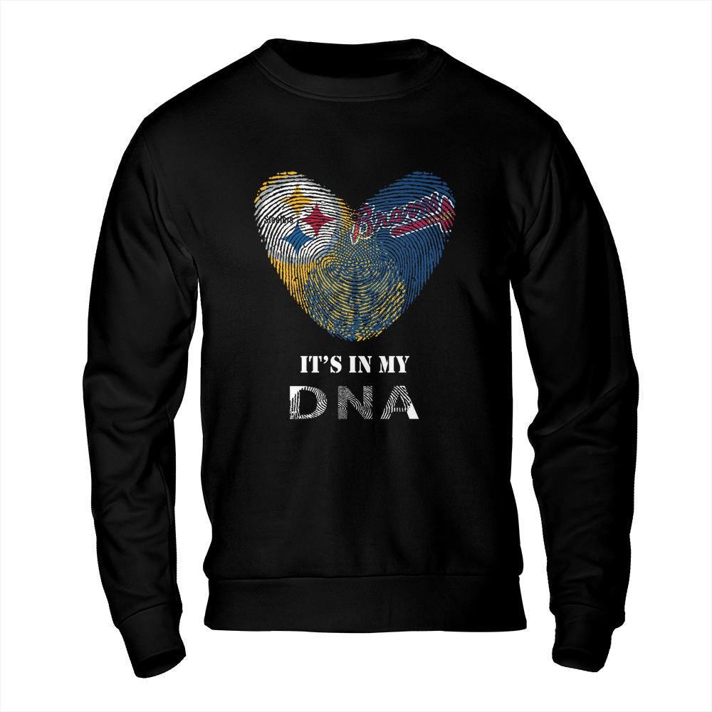 Pittsburgh Steelers & Atlanta Braves DNA  T Shirt