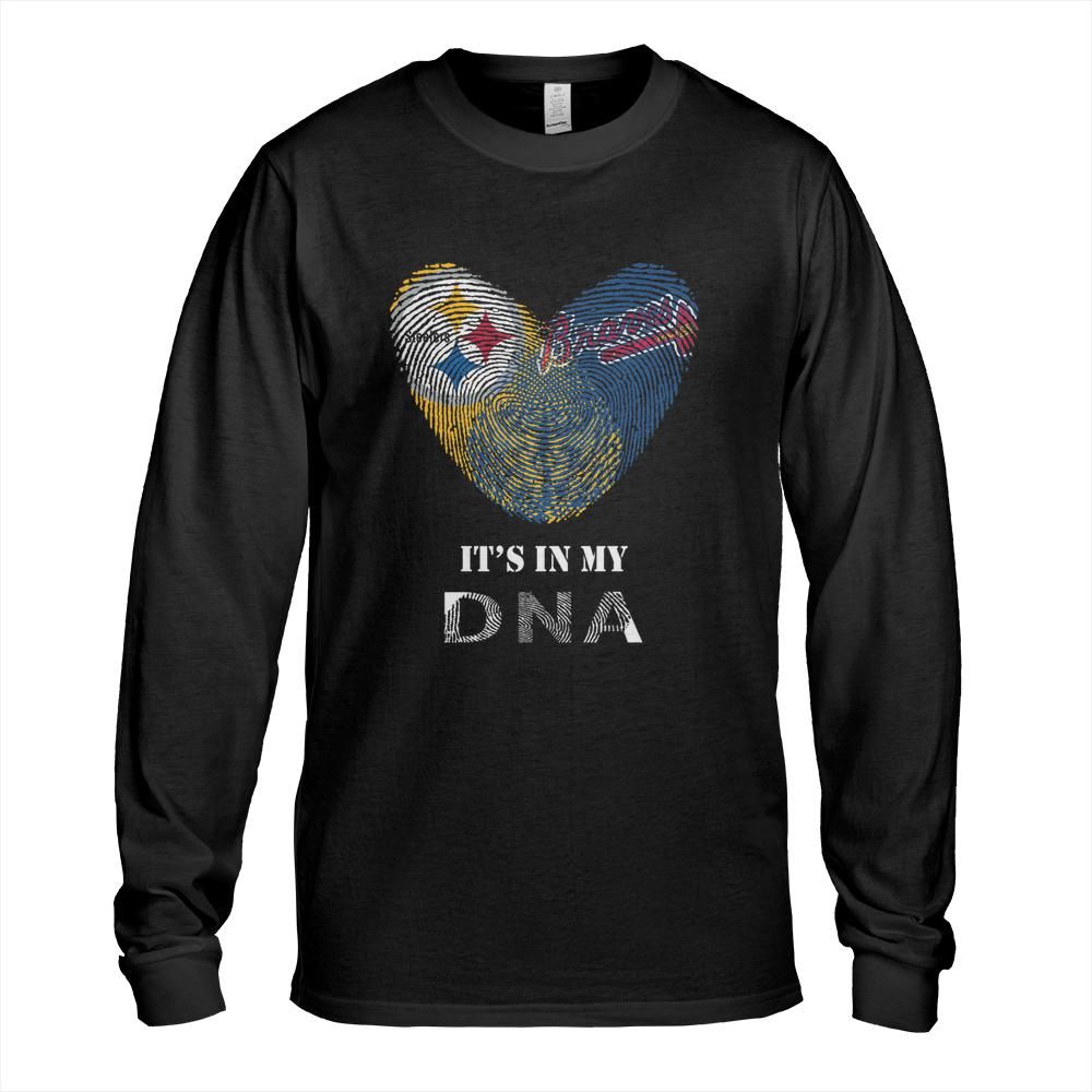 Pittsburgh Steelers & Atlanta Braves DNA  T Shirt