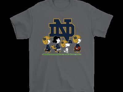 Snoopy The Peanuts Cheer For The Notre Dame Fighting Irish NCAA Shirts