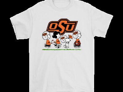 Snoopy The Peanuts Cheer For The Oklahoma State Cowboys NCAA Shirts