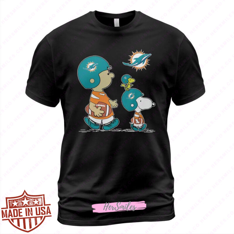 Miami Dolphins Makes Me Drink Snoopy And Woodstock T-Shirt - T-shirts Low  Price