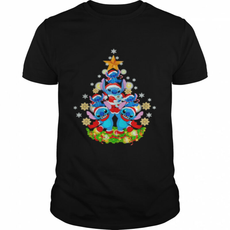 Stitch make Christmas tree shirt