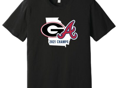 2021 Champions UGA Bulldogs Braves Celebration NCAA National Championship World Series Atlanta T-shirt