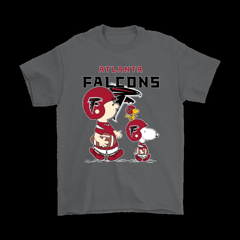 Atlanta Falcons Lets Play Football Together Snoopy NFL Shirts