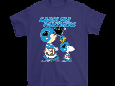 Carolina Panthers Lets Play Football Together Snoopy NFL Shirts