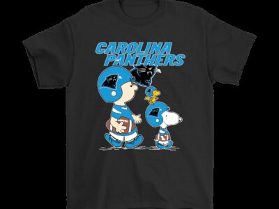 Carolina Panthers Lets Play Football Together Snoopy NFL Shirts