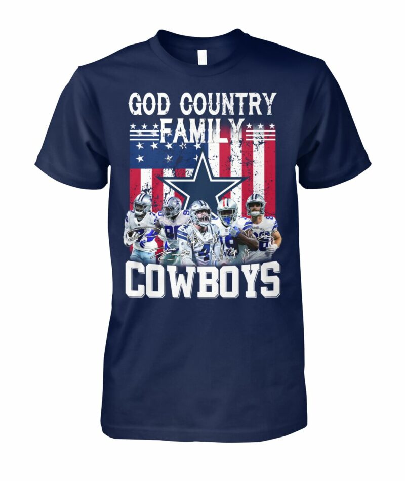 Dallas Cowboys God Country Family Shirt