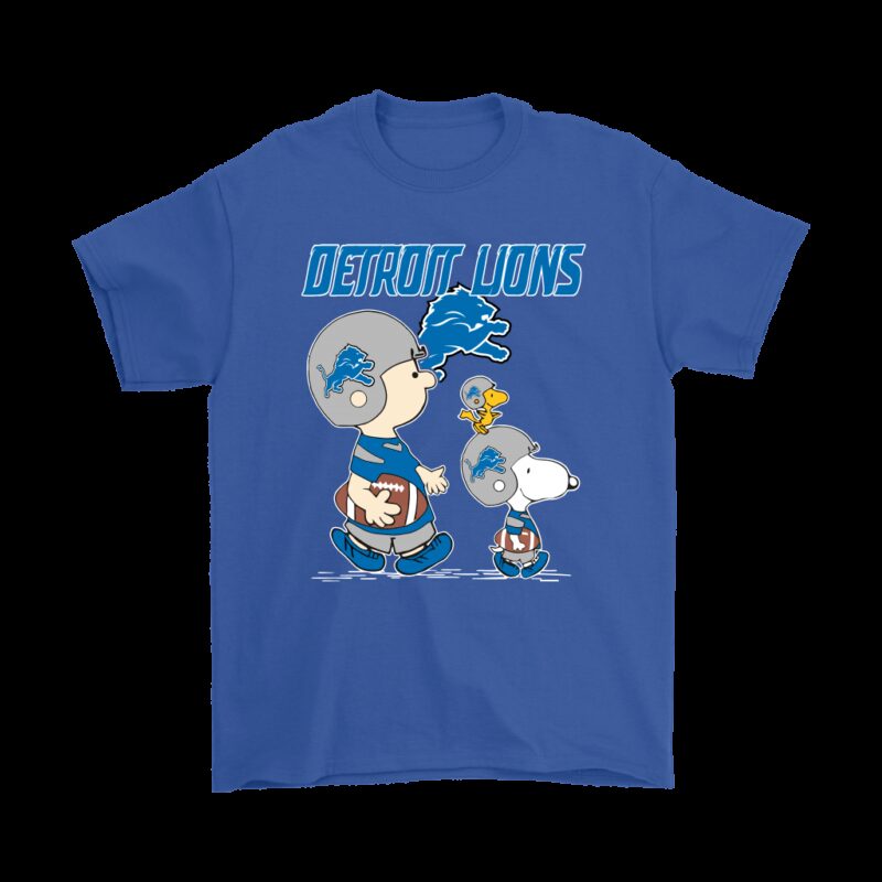 Detroit Lions Lets Play Football Together Snoopy NFL Shirts - Hersmiles