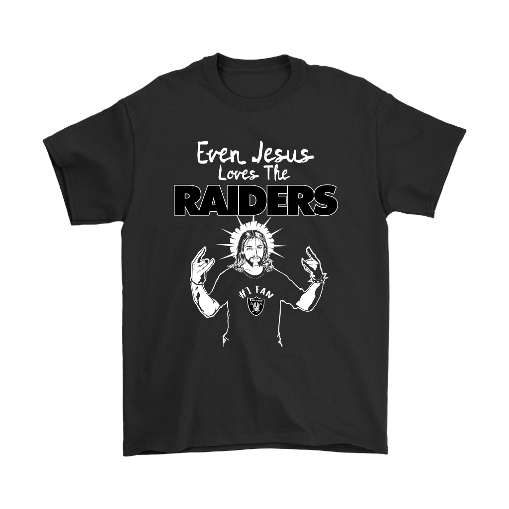 Even Jesus Loves The Raiders  Fan Oakland Raiders Shirts