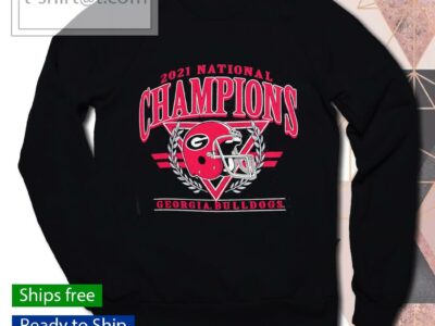 Georgia Bulldogs Champion College Football Playoff 2021 National Champions Helmet T-shirt