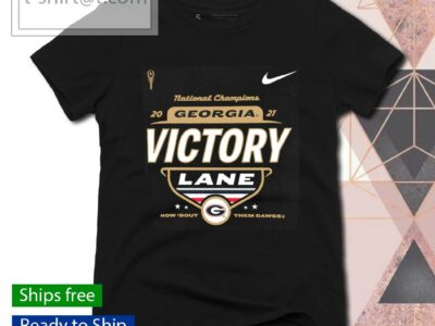 Georgia Bulldogs College Football Playoff 2021 National Champions Victory Lane T-shirt