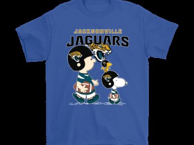 Jacksonville Jaguars Lets Play Football Together Snoopy NFL Shirts