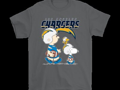Los Angeles Chargers Lets Play Football Together Snoopy NFL Shirts
