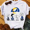 Los Angeles Rams Snoopy Charlie Brown Peanuts Team Cheer Champion Shirt