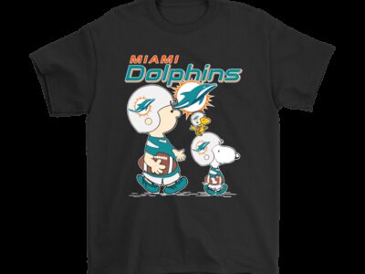 Miami Dolphins Lets Play Football Together Snoopy NFL Shirts