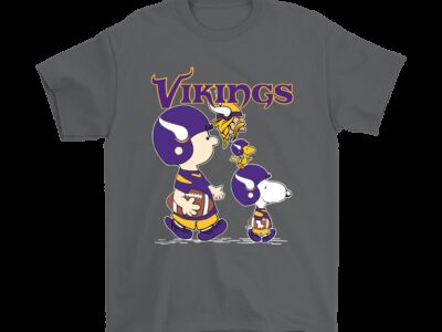 Minnesota Vikings Lets Play Football Together Snoopy NFL Shirts