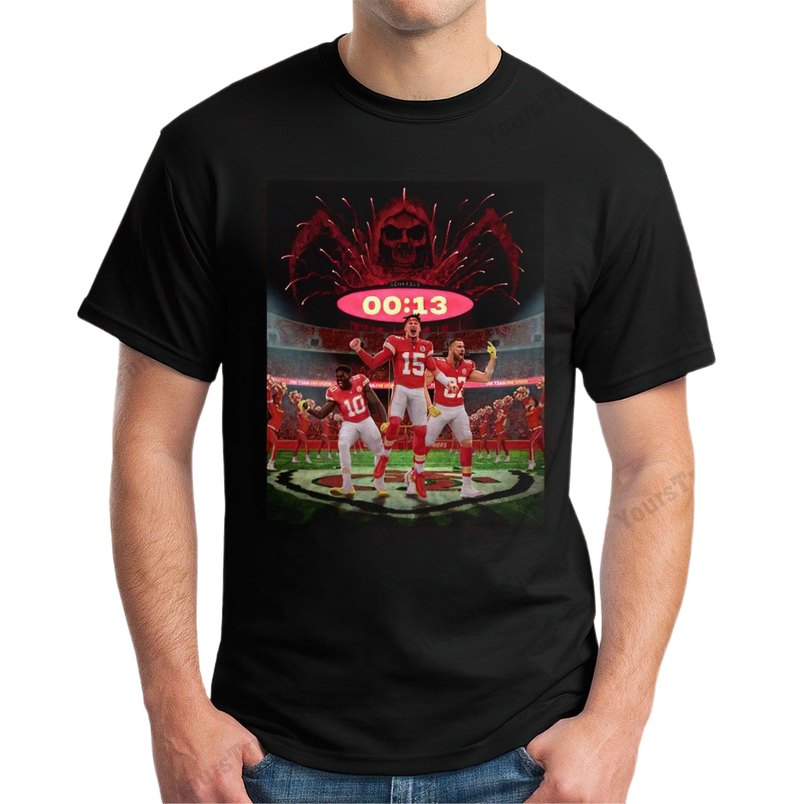 Chiefs 13 Seconds T-Shirt Be The Grim Reaper 13 Second