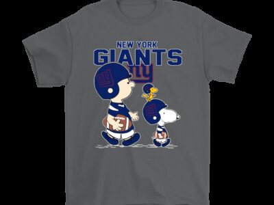 New York Giants Lets Play Football Together Snoopy NFL Shirts