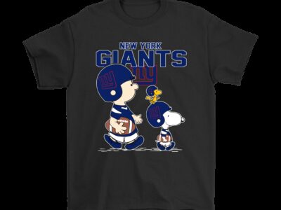 New York Giants Lets Play Football Together Snoopy NFL Shirts
