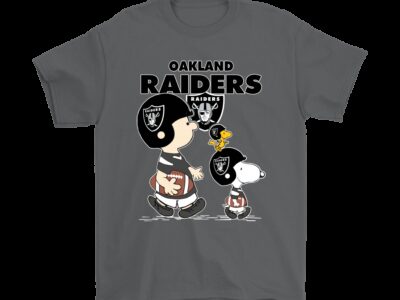 Oakland Raiders Lets Play Football Together Snoopy NFL Shirts