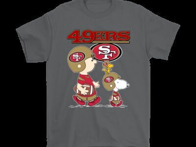 San Francisco 49ers Lets Play Football Together Snoopy NFL Shirts