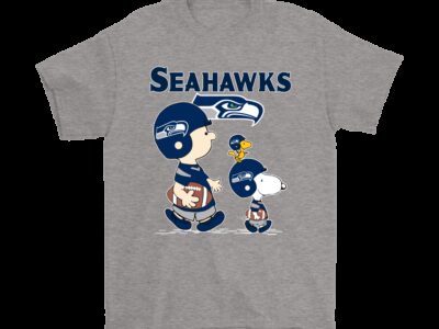 Seattle Seahawks Lets Play Football Together Snoopy NFL Shirts