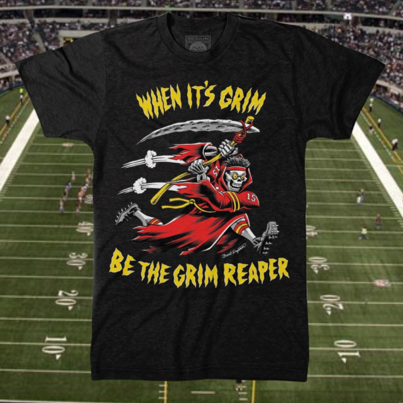 Tiniven The Grim Reaper 13 Seconds Mahomes Kansas City Shirt