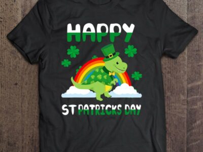 Hottest Funny Irish St Patrick Day Dino Boy Kids Shirt