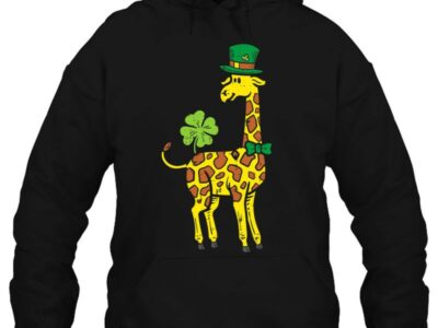 Hottest Irish Leprechaun Giraffe Shamrock St Patrick Day Animal Shirt