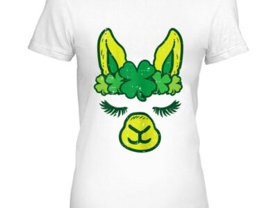 Hottest Irish Llama Alpaca Face Cute St Patrick Day Baby Girls Gift Shirt