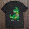 Hottest Leprechaun Irish T-Rex Dinosaur St Patrick Day Boys Kid Gift Shirt