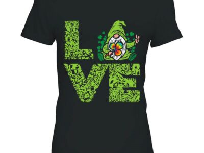 Hottest Love Irish Gnome Tie Dye Shamrock St Patrick Day Hippie Gift Shirt