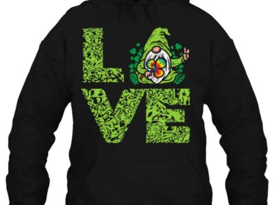 Hottest Love Irish Gnome Tie Dye Shamrock St Patrick Day Hippie Gift Shirt