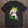 Hottest Pitbull Dog Irish Leprechaun Rainbow Saint St Patrick Day Shirt