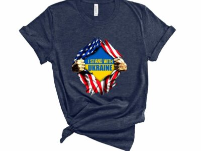 I Stand With Ukraine Superman American T-shirt