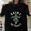 Irish St Patricks Day Shamrock Saint Hat Tricks Ice Hockey Cross