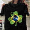 Irish St Patrick‘s Day Brazilian Flag Shamrock Brazil Flag