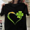 New Official Irish Patrick Day Shamrock Heart Football Team Los Angeles Charger T Shirt