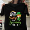 New Official Irish Pre K Teacher St Patrick‘s Day Kindergarten Pre School T Shirt