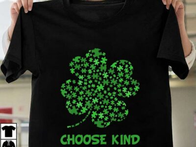 New Official Irish Shamrock Autism Puzzle Pieces St Patrick‘s Day Gifts T Shirt