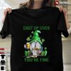 New Official Irish Shut Up Liver You‘re Fine Gnomes Shamrock St Patrick‘s Day Premium T Shirt