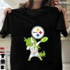 New Official Irish St Patrick Day Dabbing Unicorn Football Pittsburgh Steeler T Shirt