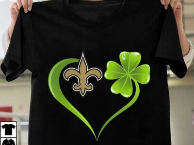 New Official Irish St Patrick Day Football Team New Orleans Saint T Shirt