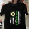 New Official Irish St Patrick Day Hockey Flag Team Boston Bruin T Shirt