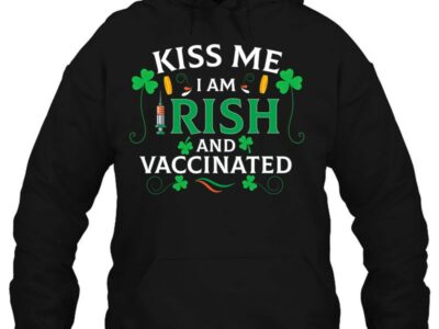 Official Kiss Me I‘m Irish Vaccinated Funny St Patrick Day Gift Men Shirt