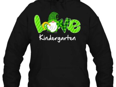 Official Love My Kindergarten Gnome St Patrick Day Teacher Gift Official Shirt