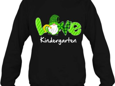 Official Love My Kindergarten Gnome St Patrick Day Teacher Gift Official Shirt