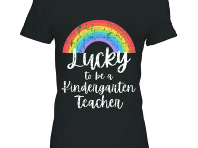 Official St Patrick Day Teacher, Lucky To Be Kindergarten Teacher Shirt